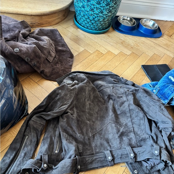 Blank NYC Dark Brown Suede Biker Jacket - Picture 4 of 4